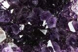 Sparkly Deep-Purple Amethyst Geode - Uruguay #378138-1
